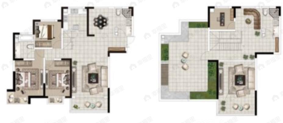 城乡居壹号苑4室3厅3卫户型图