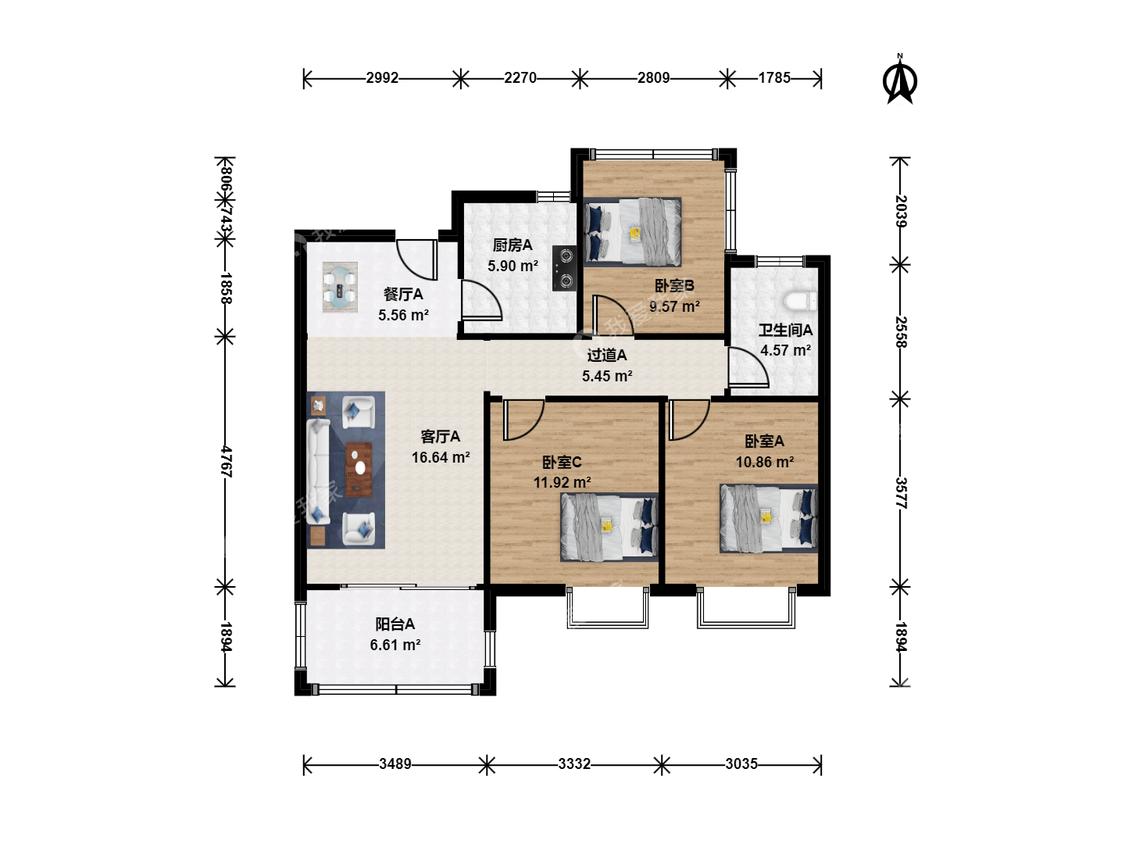 整租·城开新都雅苑