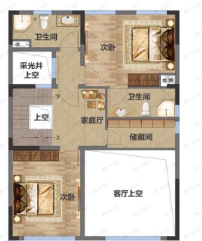 美的·顺城府4室2厅4卫户型图