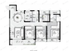 4室2厅2卫建面133平南户型图
