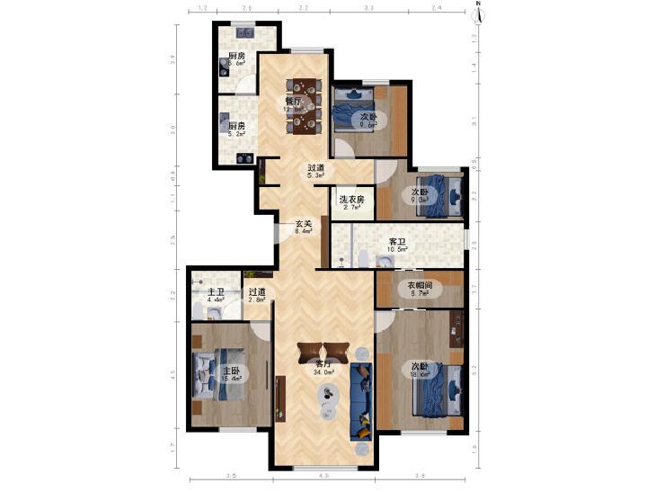 整租·万通天竺新新家园