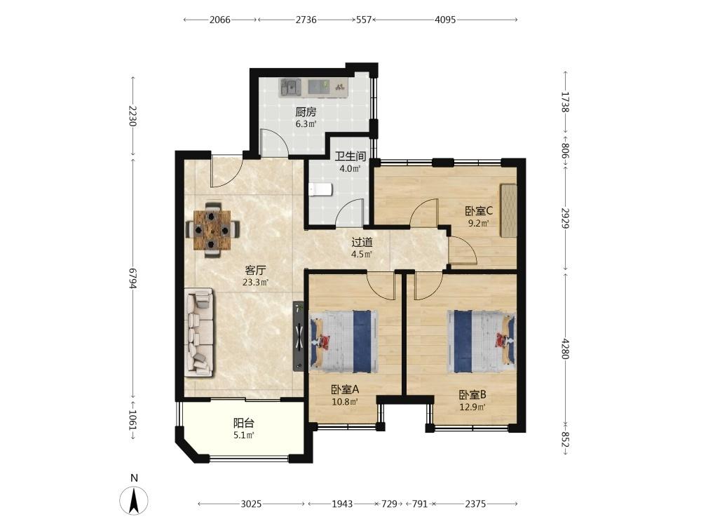 整租·金地湖城艺境