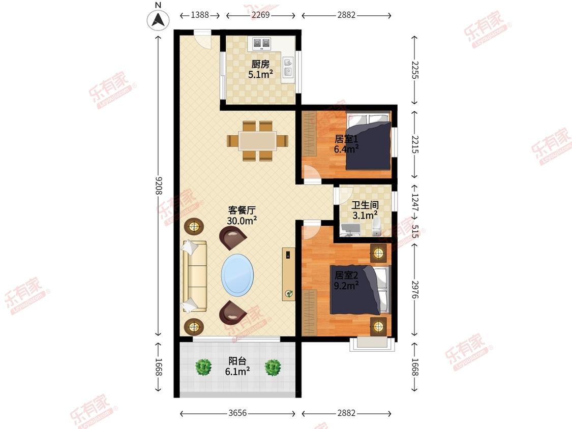 整租·顺景蔷薇山庄