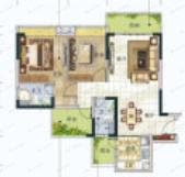 雍晟财智广场2室2厅2卫户型图