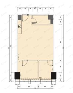 海河金茂广场1室1厅1卫户型图