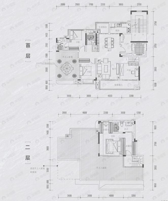 4室2厅3卫建面149平户型图