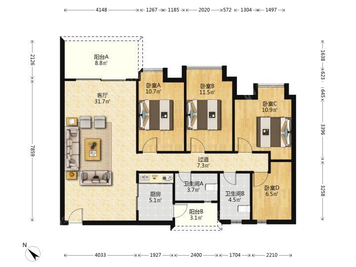 整租·顺联新城花园