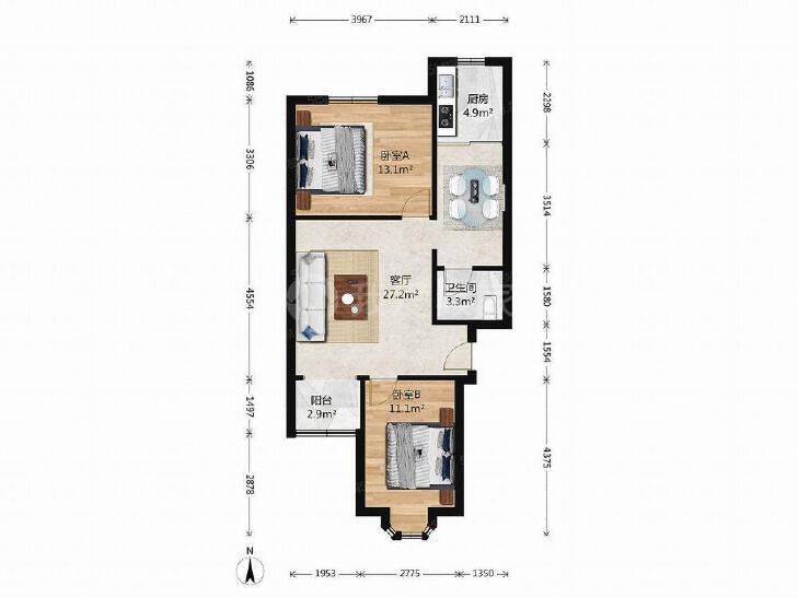 整租·燕化星城建德三里