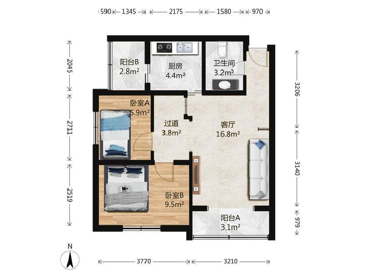 整租·燕化星城建德一里
