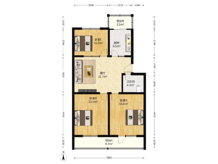 整租·滨河小区(新平南路)