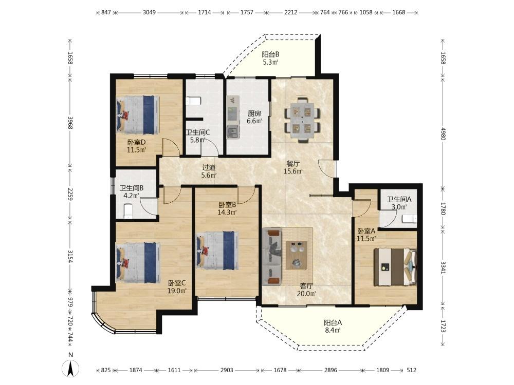 整租·瀚海尔湾