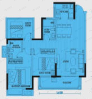 阿尔卑斯3室2厅2卫户型图