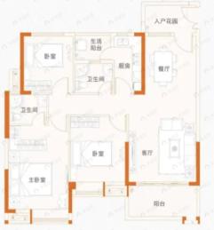 东方名都3室2厅2卫户型图