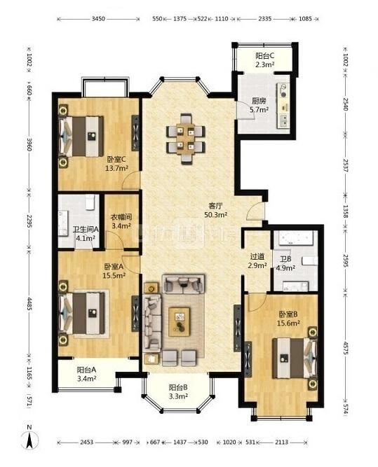 整租·世纪城(观山园)