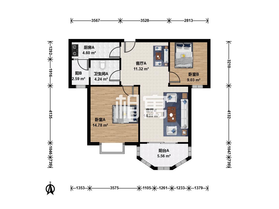 整租·耀江文鼎苑