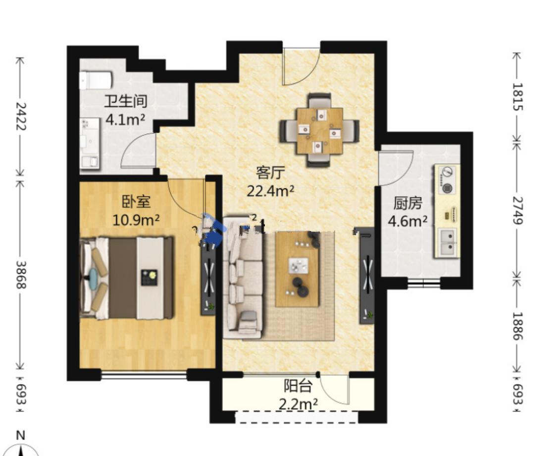 整租·万达金石天成(西区)