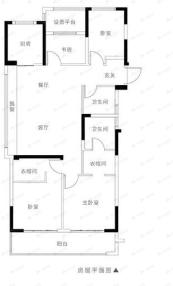 恒福禹都4室2厅2卫户型图