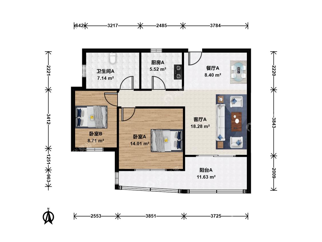 整租·仁恒滨江园