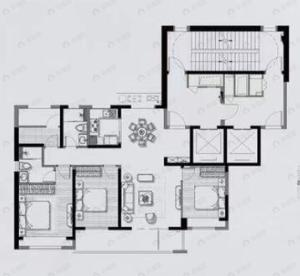 招商德信博悦湾4室2厅2卫户型图