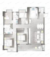 七彩国际社区4室2厅2卫户型图