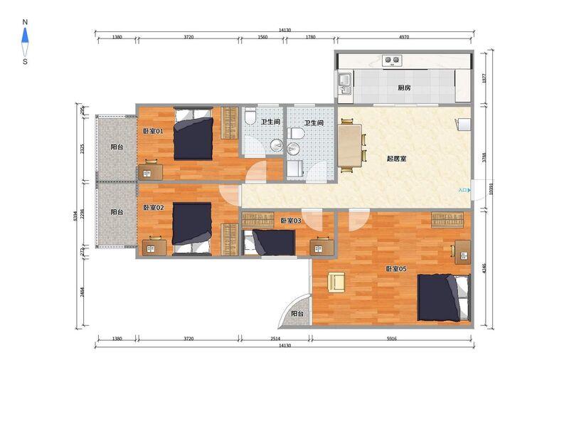 合租·一品名人居