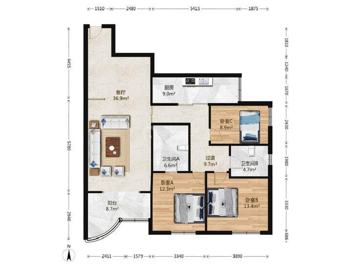 整租·天创世缘