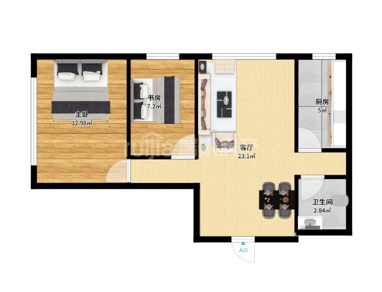 整租·鸿坤罗纳河谷果岭墅