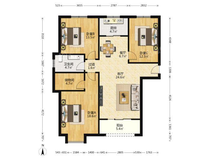 整租·龙腾万都汇