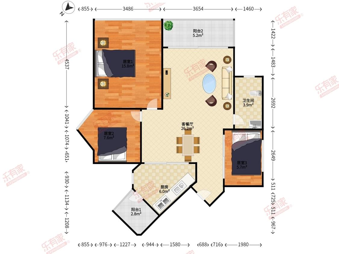 整租·阳光棕榈园