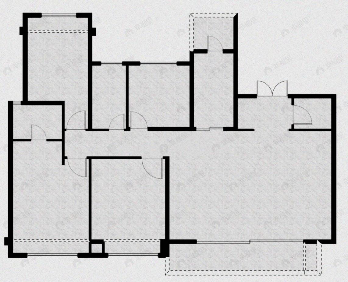 首开龙湖景粼玖序4室2厅2卫户型图