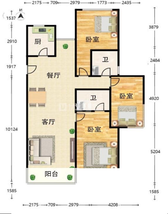 整租·世纪城(翠叠园)