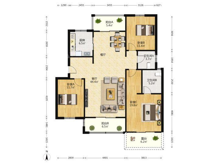 整租·加州玫瑰园(南区)
