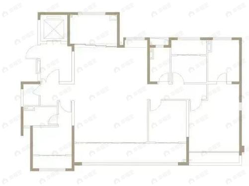 4室2厅3卫建面190平南户型图