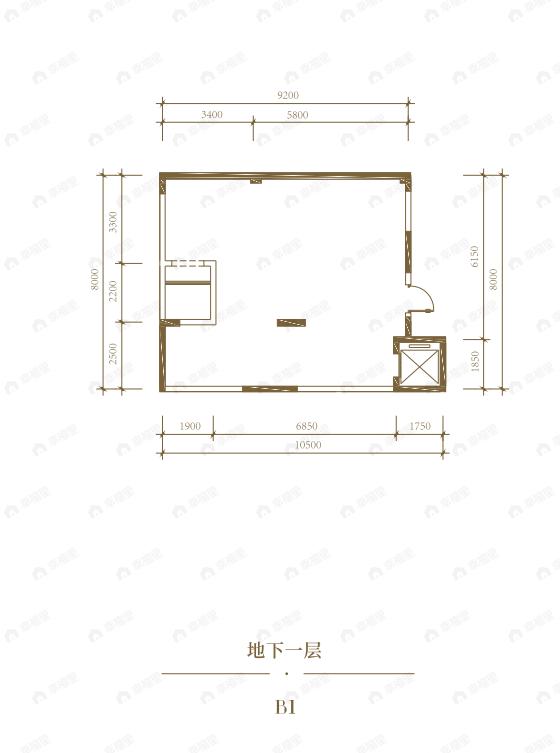 国瑞樾墅3室2厅2卫户型图