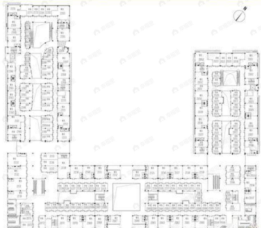 1室建面68平南户型图