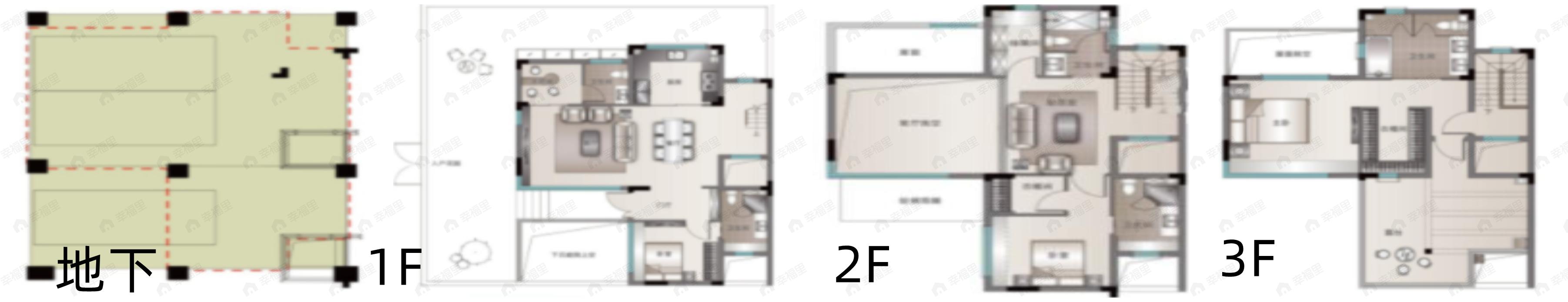 4室2厅5卫建面170平户型图