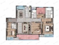 4室2厅3卫建面148平南户型图