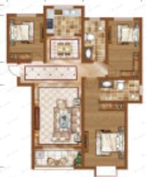 盛唐融城3室2厅2卫户型图