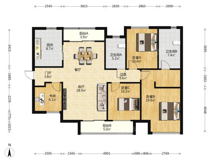 整租·万科金域曲江二期