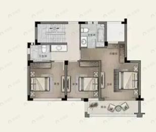 之江明月府4室2厅3卫户型图
