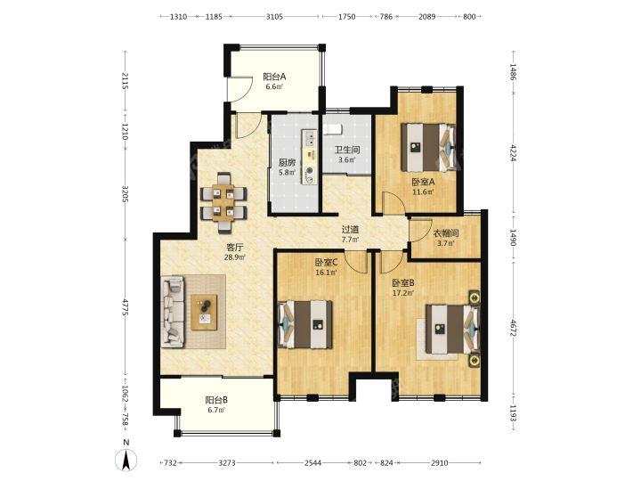 整租·大发燕澜湾