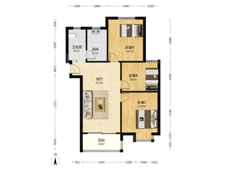 整租·春江新城(新河苑一期)