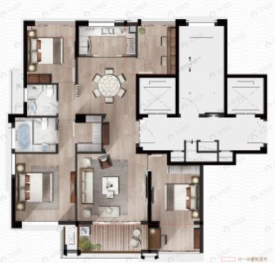 海悦城钰园4室2厅2卫户型图