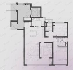 中海观文澜3室2厅2卫户型图