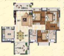 凯旋荟3室2厅2卫户型图