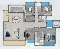 佳湖熹祥苑4室2厅3卫户型图