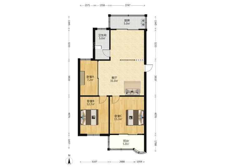 整租·竹山雅居