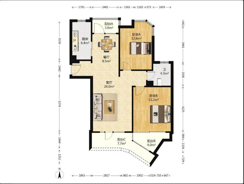 整租·皇冠花园(一期)