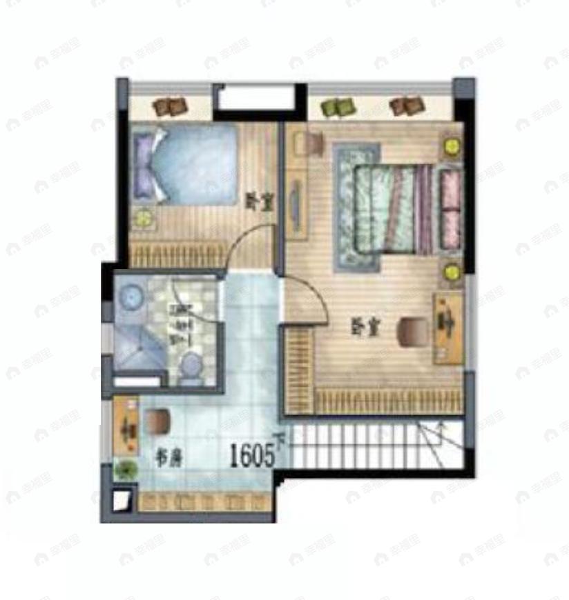 4室2厅2卫建面99平北户型图