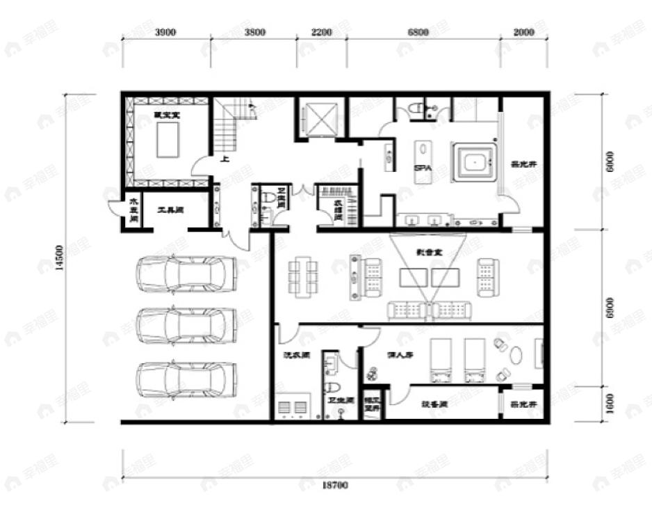 北科建泰禾丽春湖院子4室4厅9卫户型图